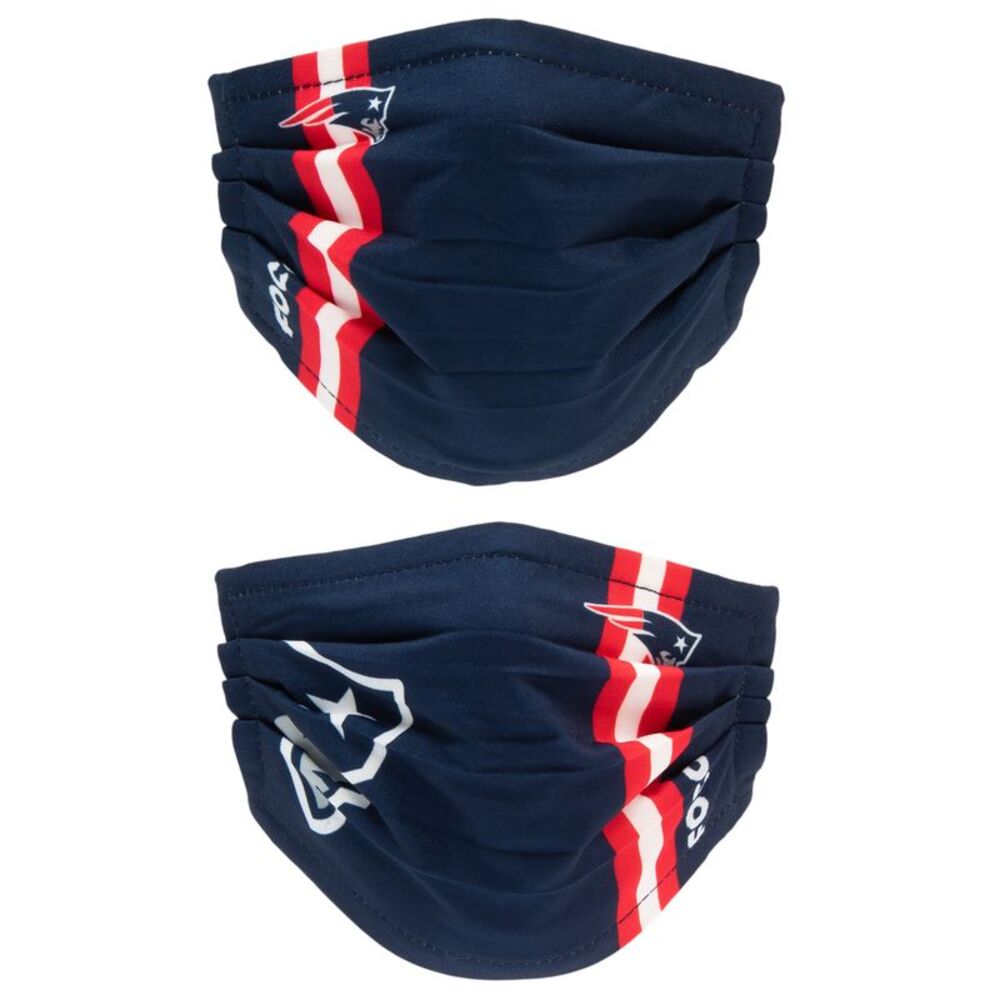 NFL New England Patriots Youth Adjustable Mask, 2 Pack